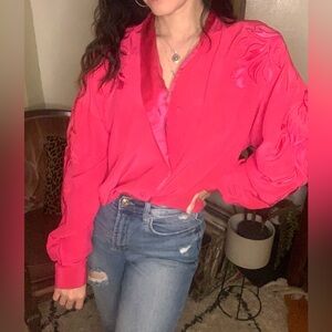 Vintage Hot Pink/ Fuchsia Women's Top